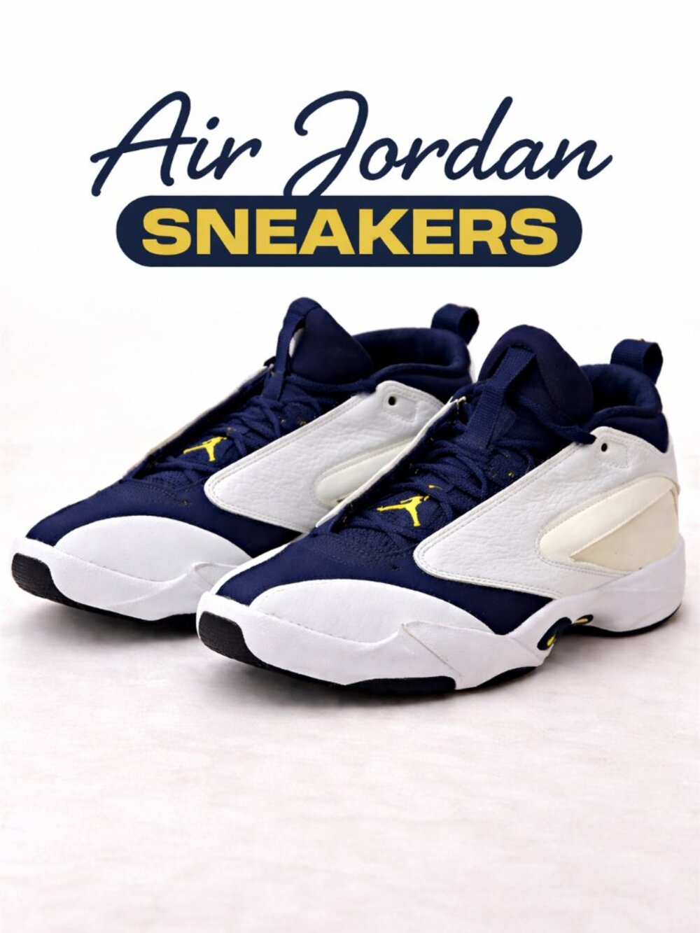 Nike Air Jordan Jumpman Quick 23 Mens 7.5 White Navy White Basketball Sneakers